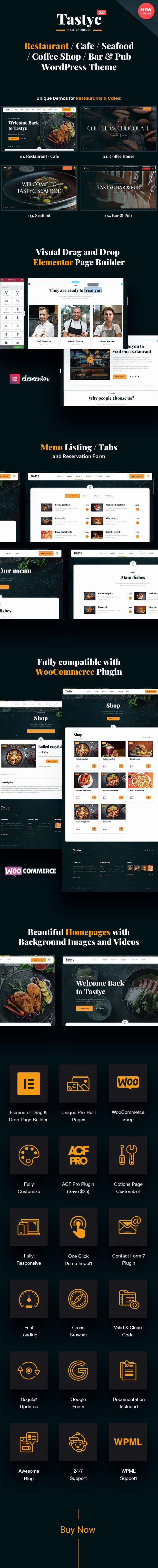 A website template on the theme of a restaurant with an outlet from it.
