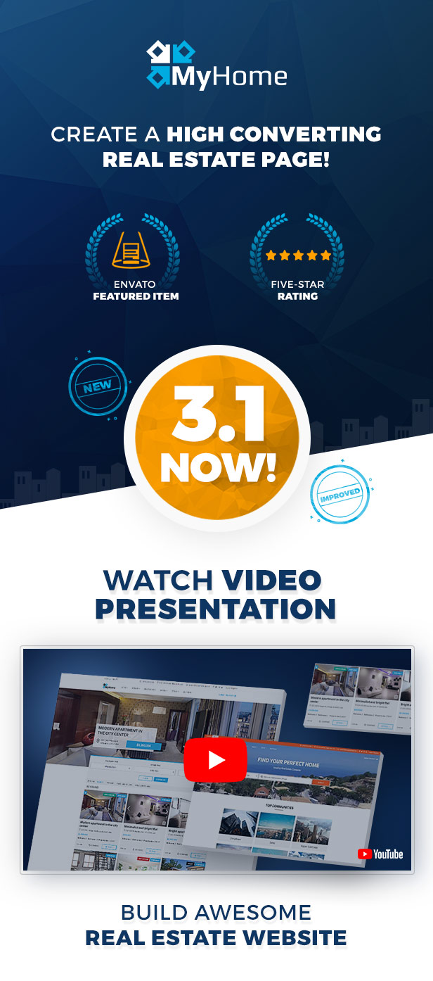 Template with video presentations.