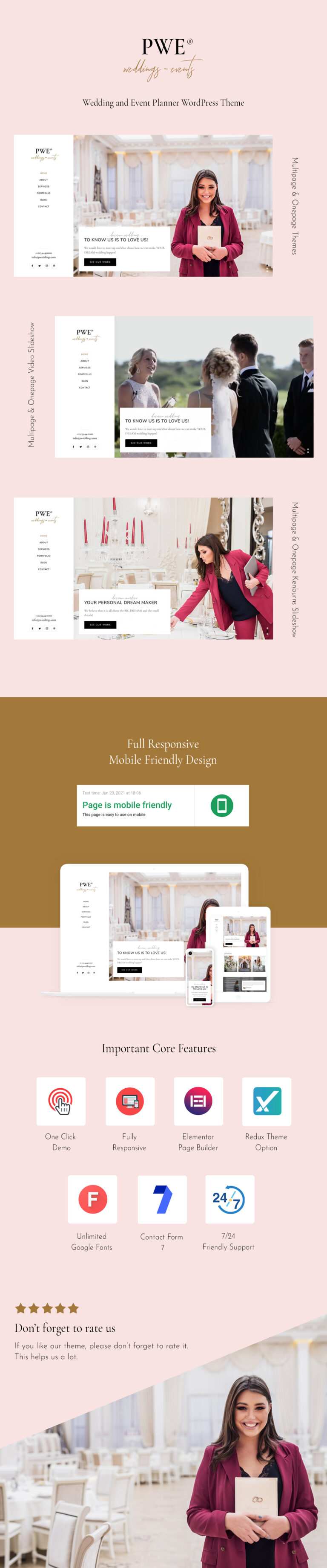 PWE - Wedding and Event Planner WordPress Theme – MasterBundles