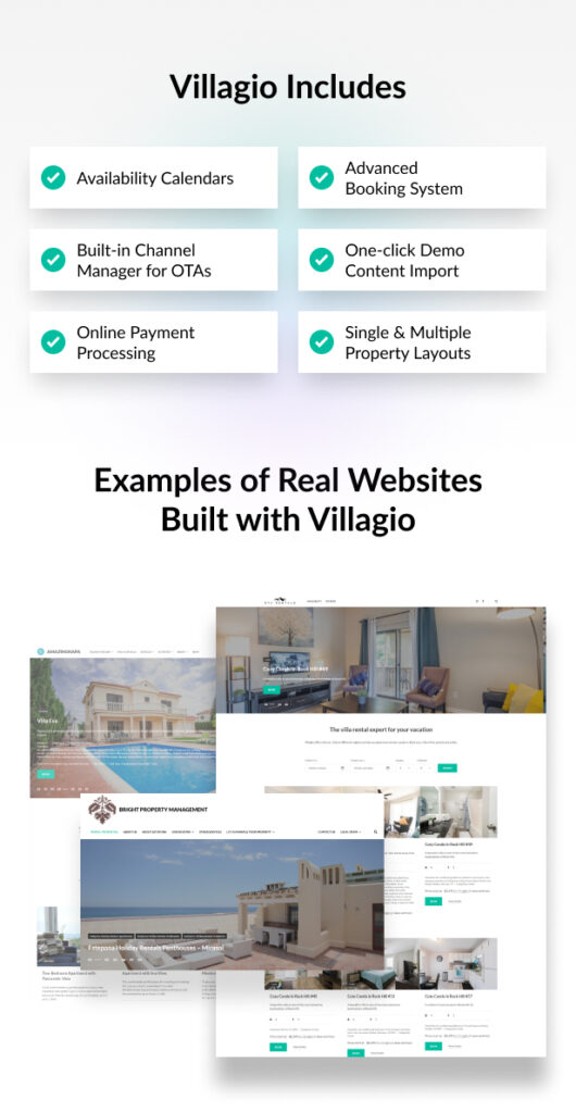 Vacation Rental WordPress Theme Villagio MasterBundles