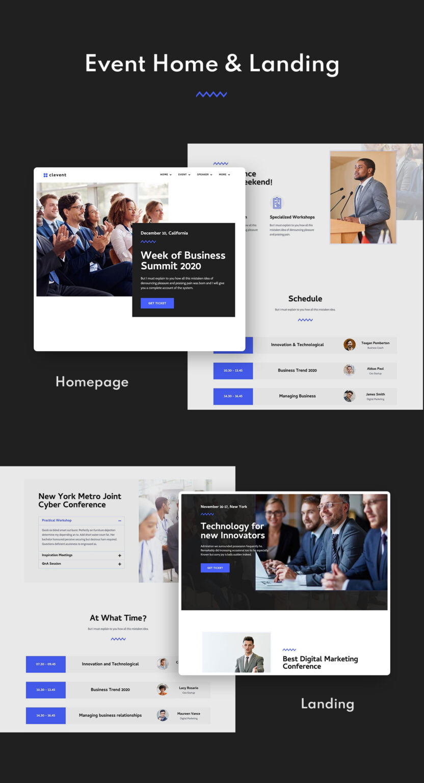 Conference Event Kit Clevent | Event & Conference Elementor Template Kit – MasterBundles