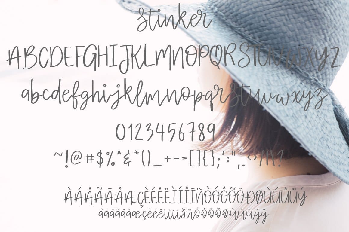 Fonts with upper and lower case letters.