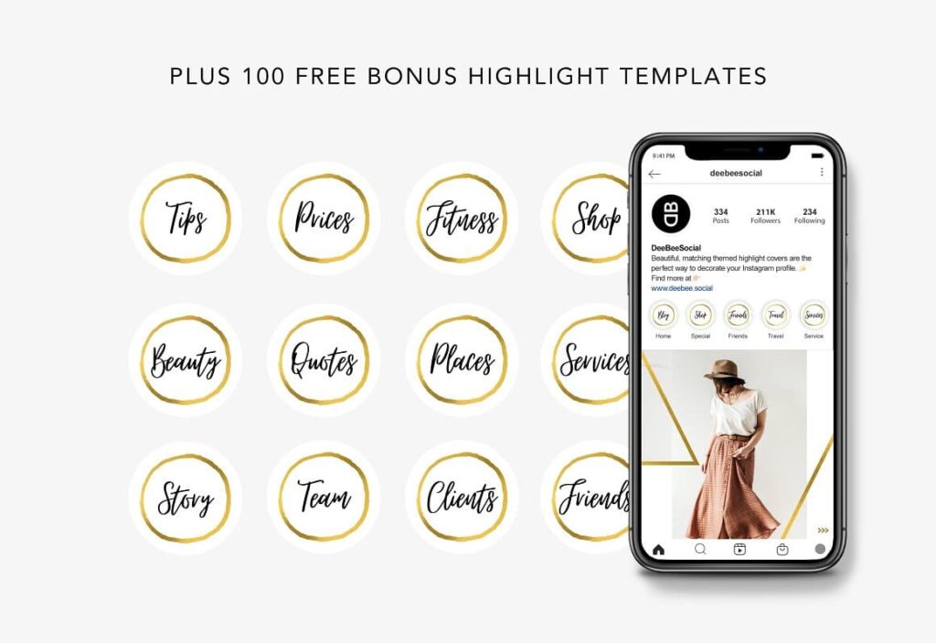 Pack Post Send Label Templates Gold Instagram Post Pack Canva – MasterBundles