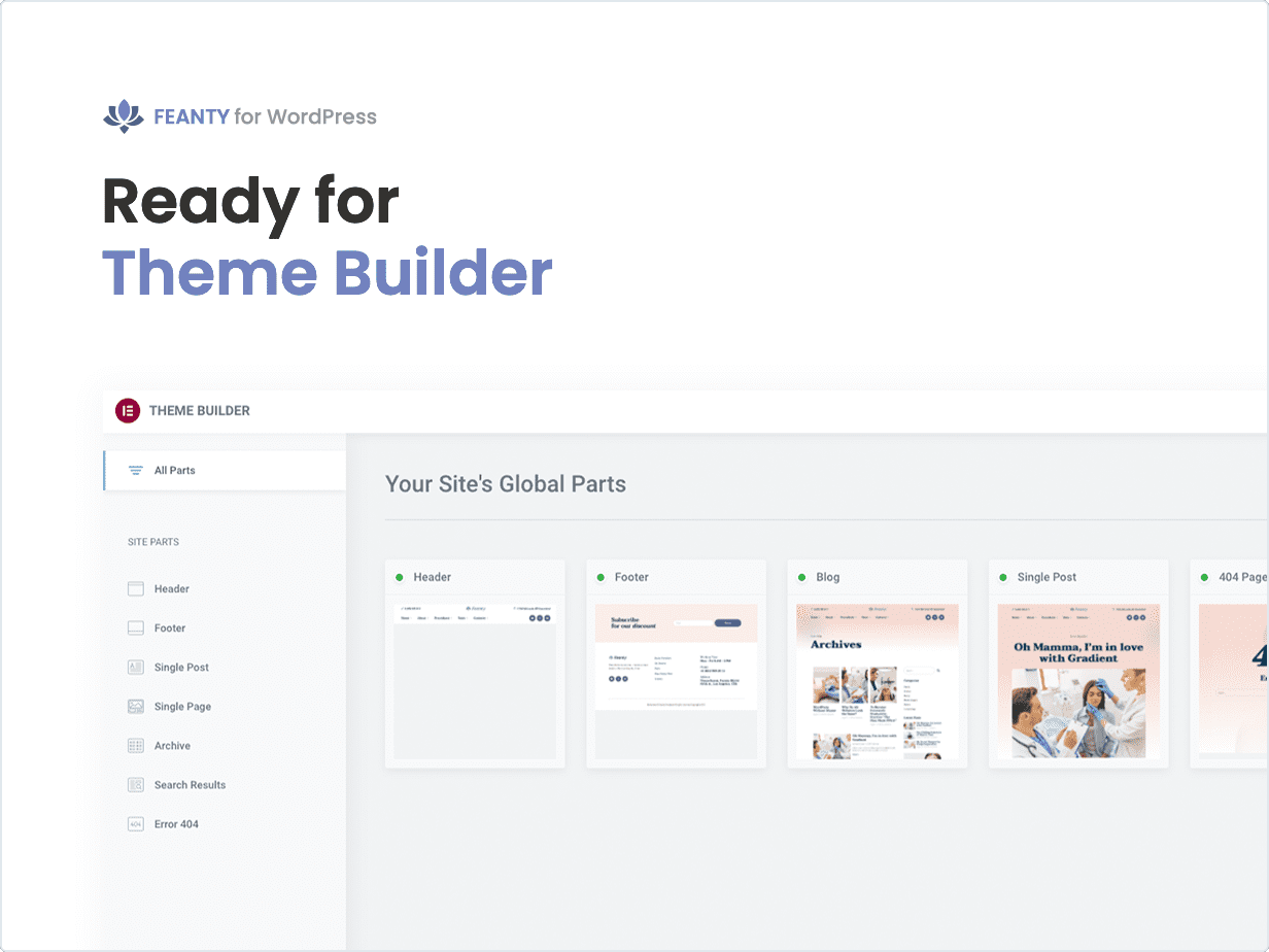 Ready for theme builder.