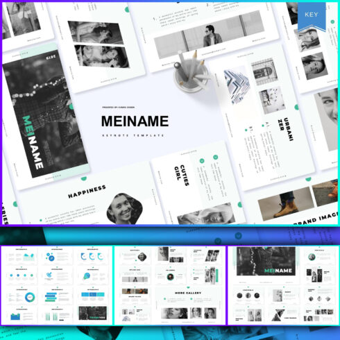 Images preview meiname keynote template.