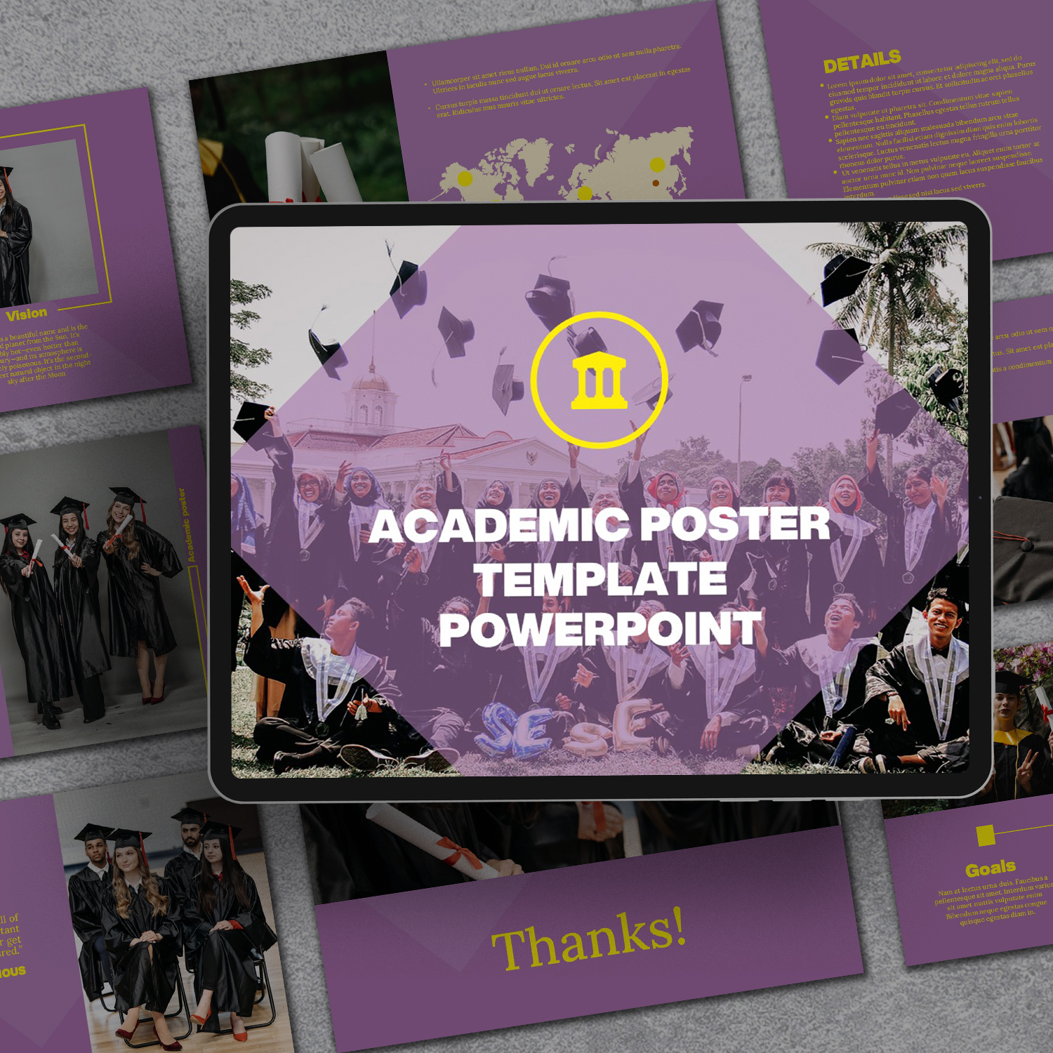 Preview academic poster template powerpoint.