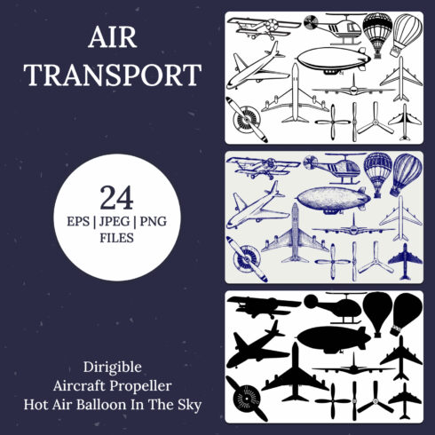 Images with air transport.