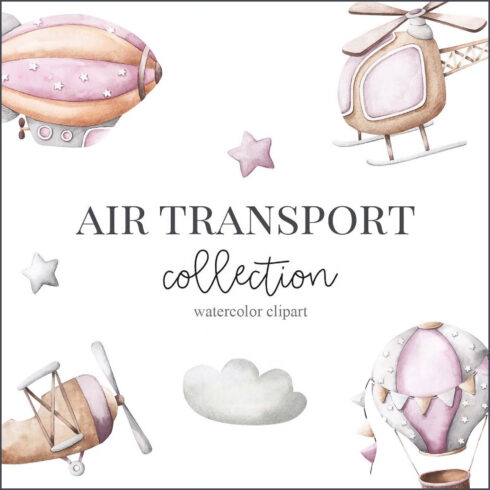 Preview air transport watercolor set.
