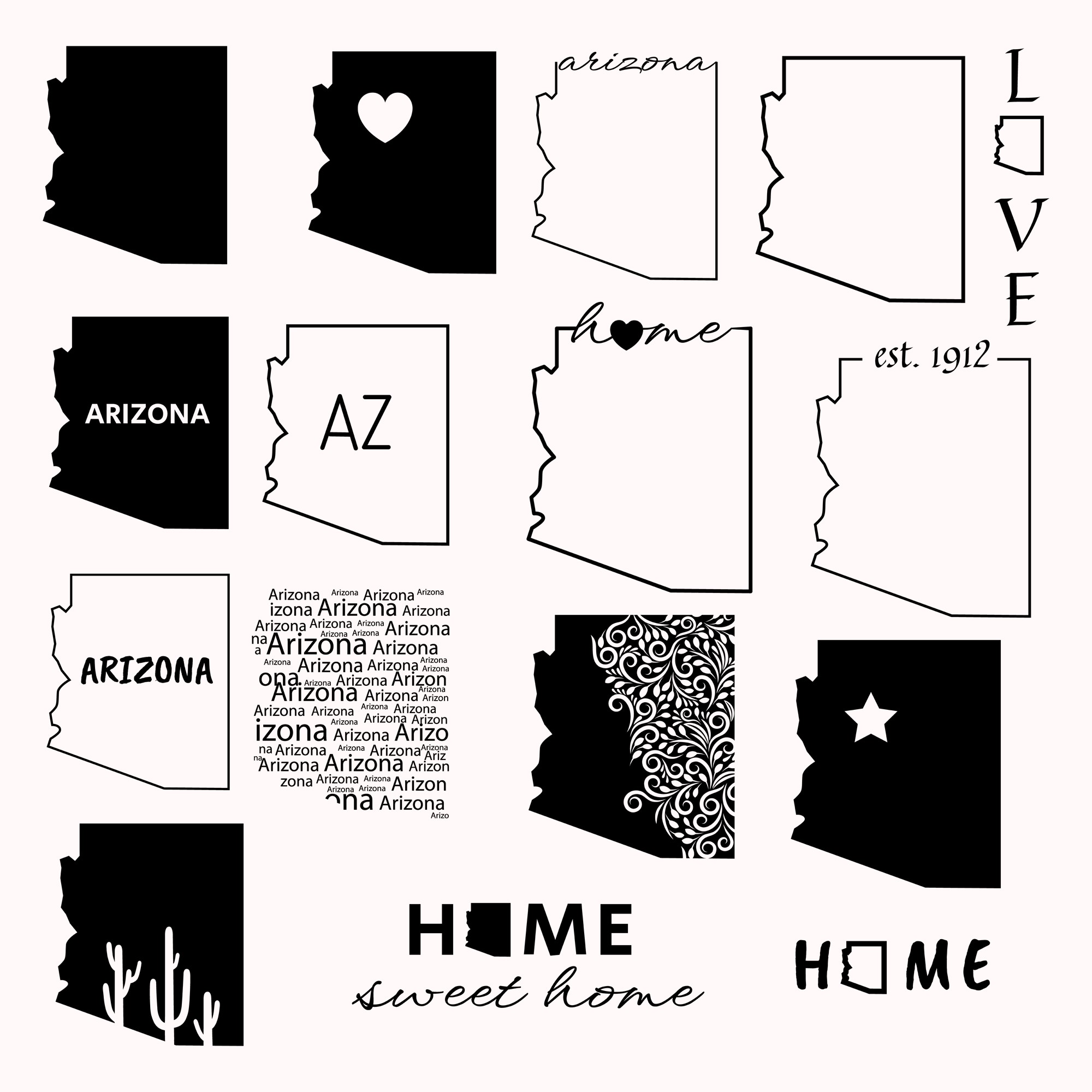 Prints of arizona state.