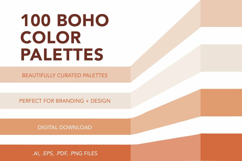 100 Boho Color Palettes For Branding – MasterBundles