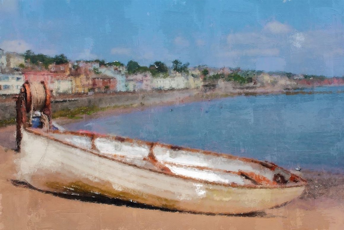 Image of a gray boat.