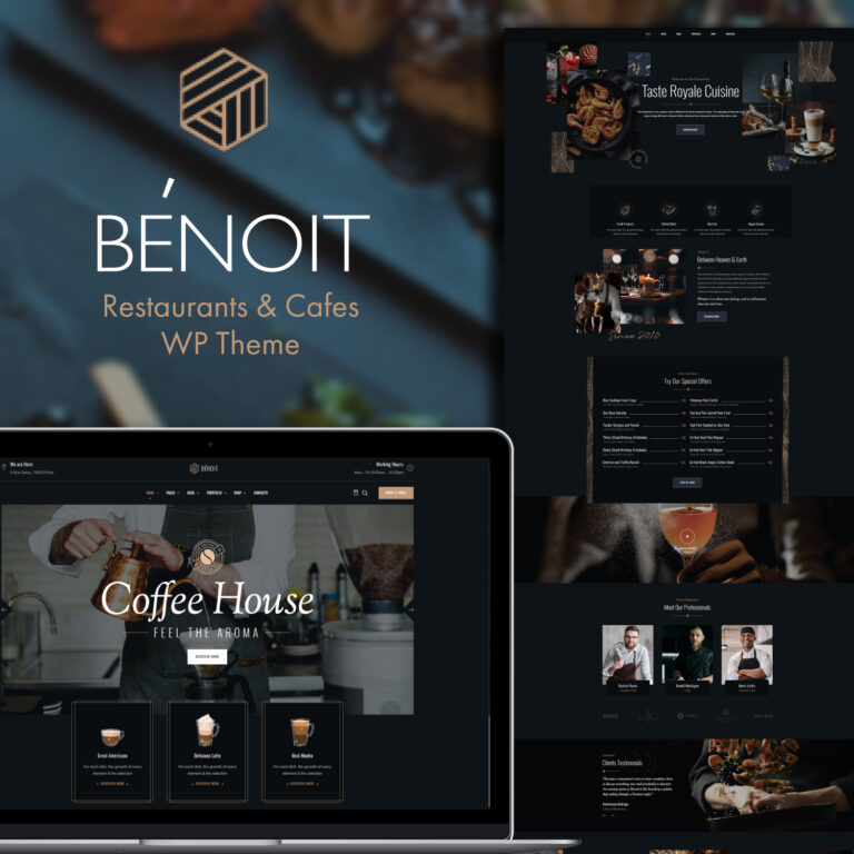 Benoit Restaurants & Cafes WordPress Theme MasterBundles