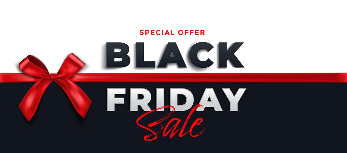 Black friday sale banner balck and white color.