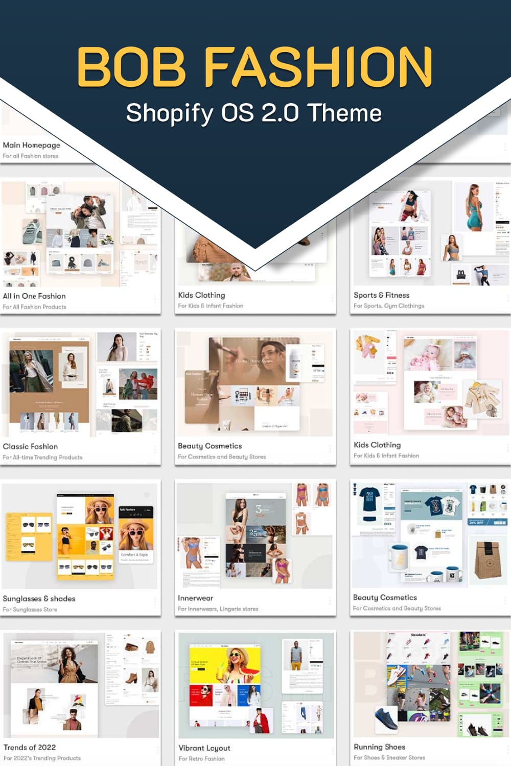 Product and shop pages of Bob Fashion.