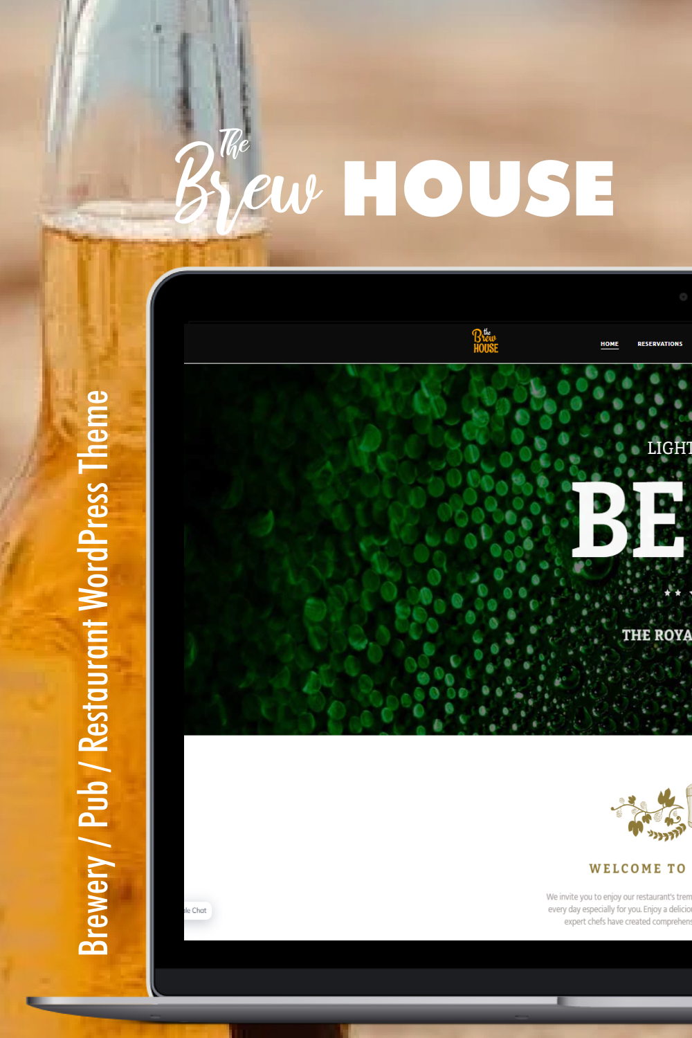 Pinterest illustrations brewhouse brewery pub restaurant wordpress theme.