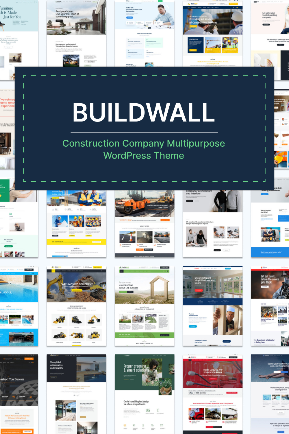 Pinterest illustrations buildwall construction company multipurpose wordpress theme.