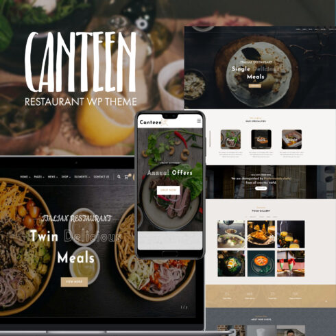Images with canteen restaurant wordpress theme.