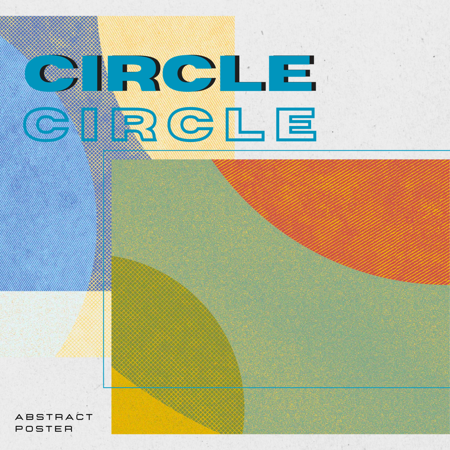 Preview circle abstract poster.