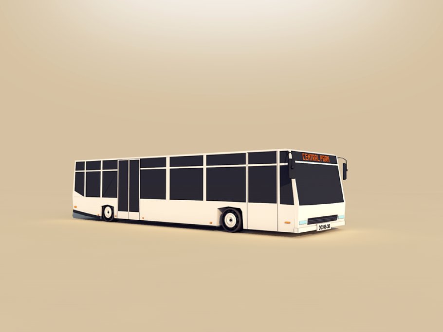 Image of a white bus.