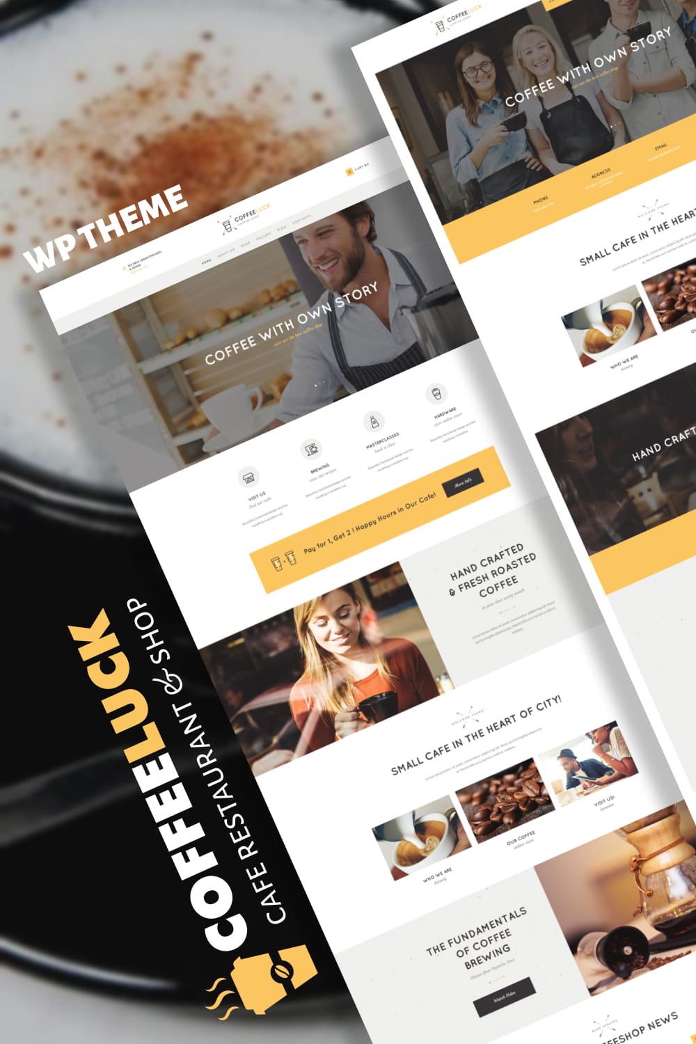 Coffee Luck | Cafe, Restaurant & Shop WordPress Theme.