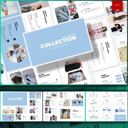 Slide about famous fashions designer of Collection Powerpoint template.