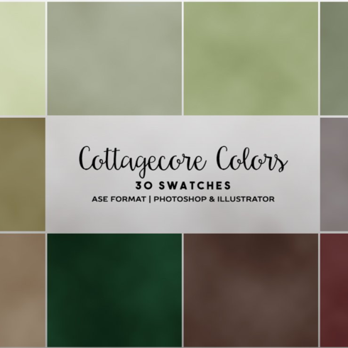 Images preview cottagecore colors.