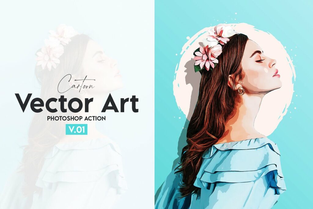 Cartoon Vector Art Photoshop Action – MasterBundles