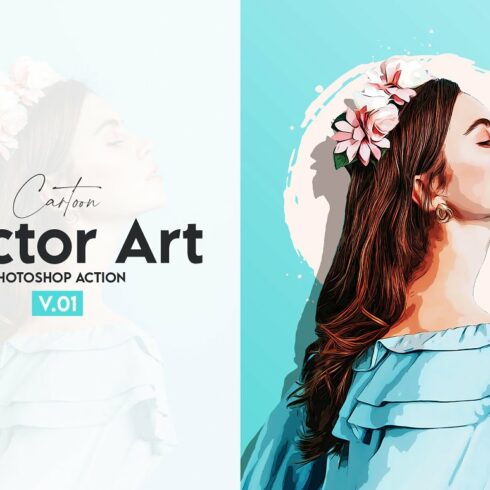 Cartoon Vector Art Photoshop Action | MasterBundles