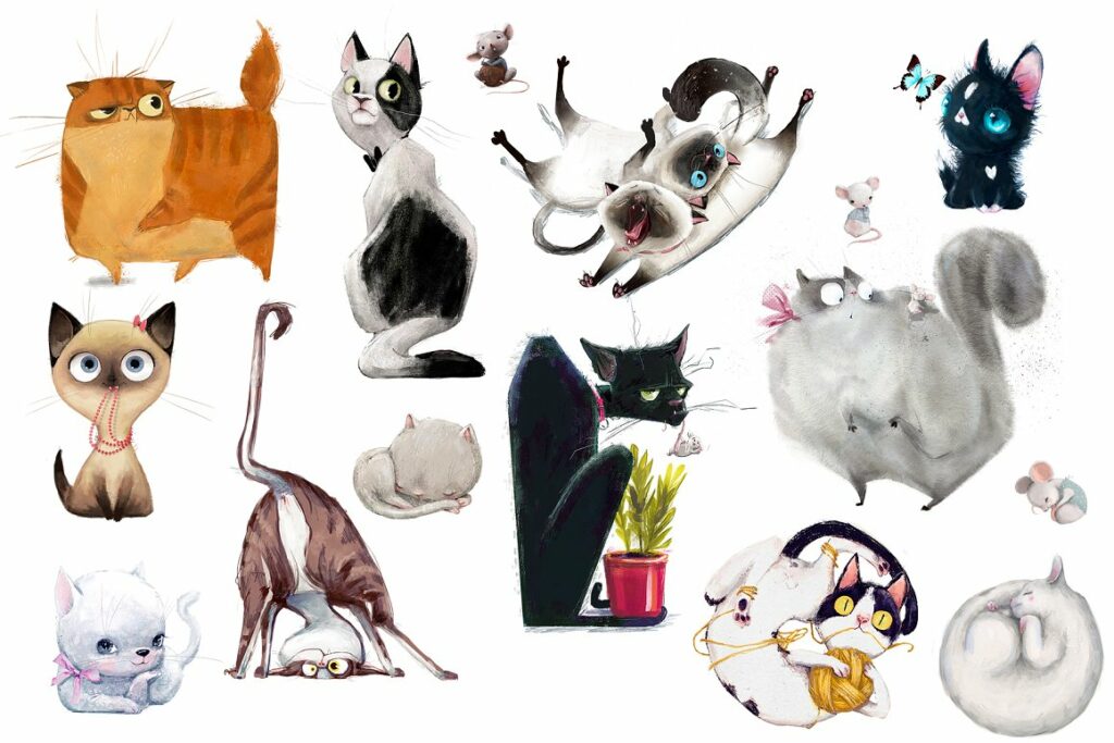 Elena And Her Cats – MasterBundles