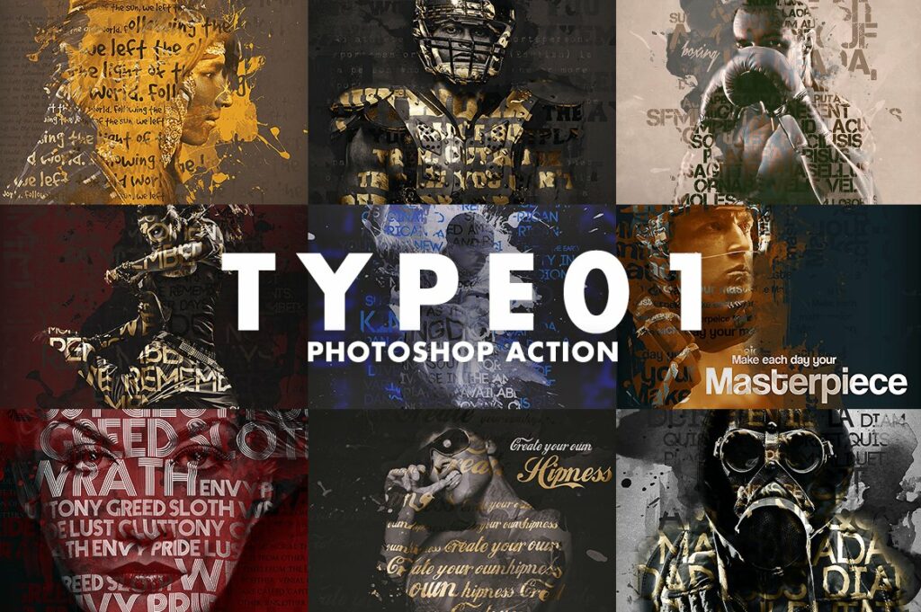 Type01 Photoshop Action – MasterBundles