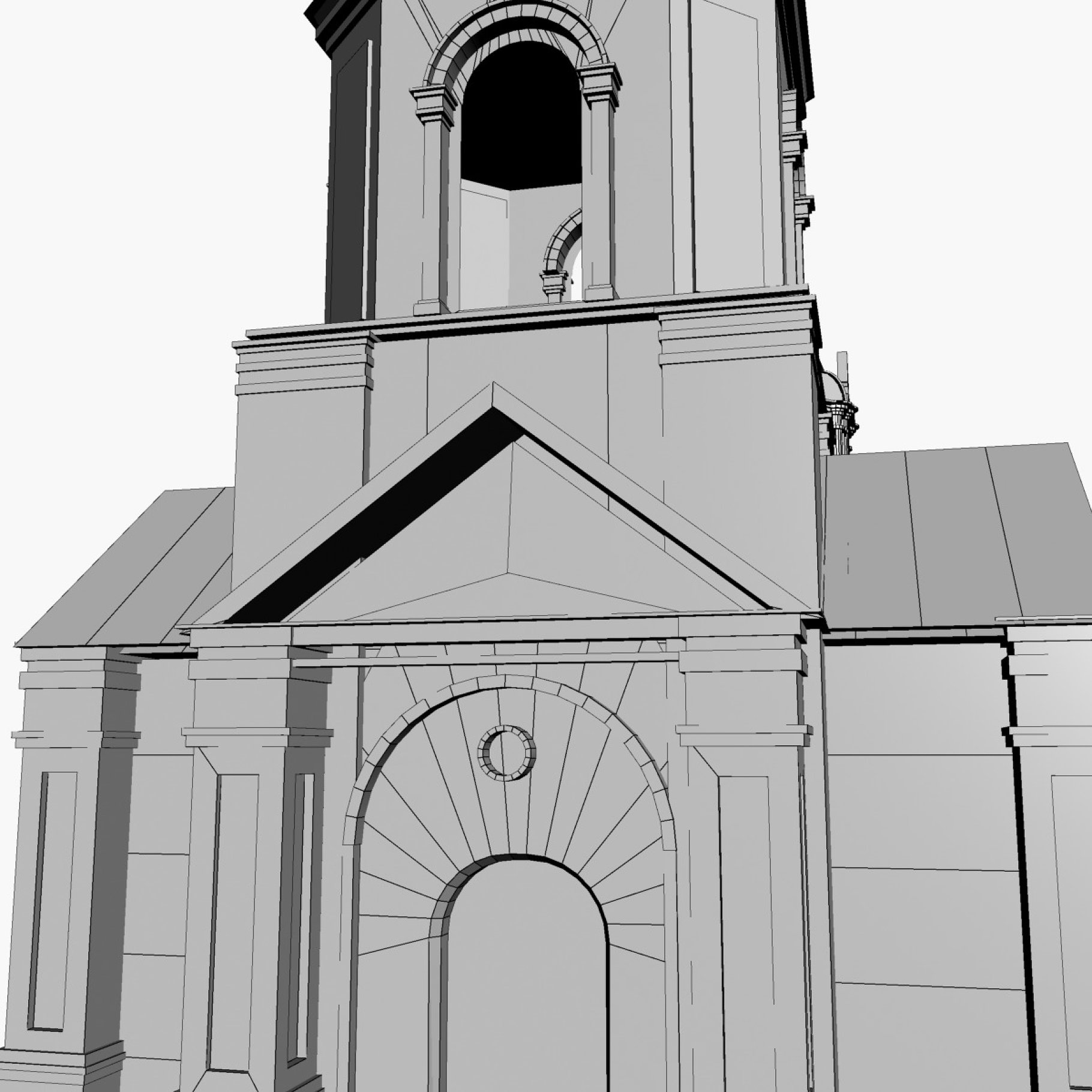 3D image of the church.