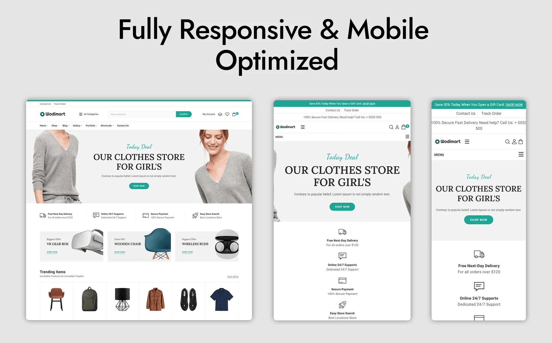 Template image with product and plugins.