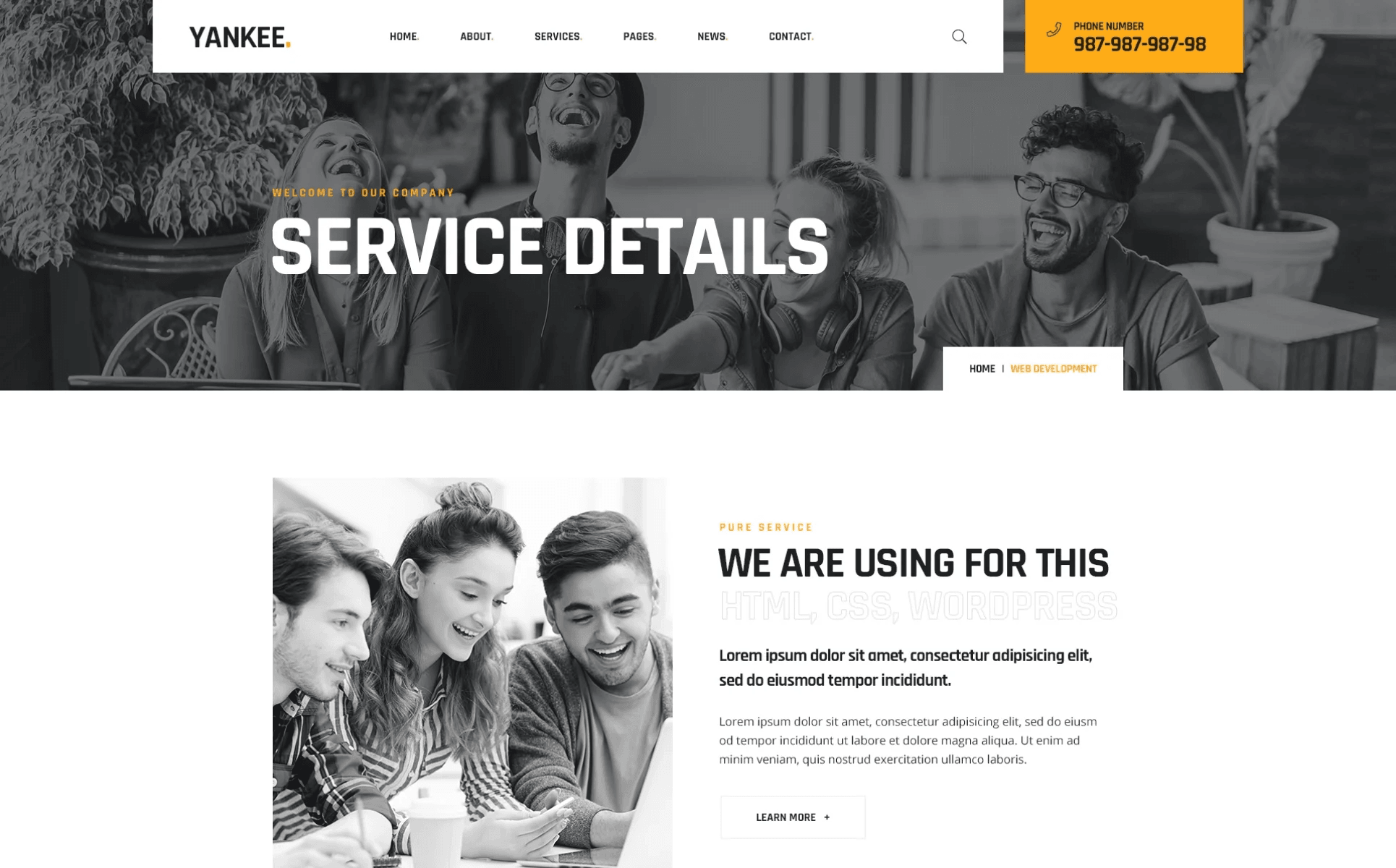 Various details of the agency's website.