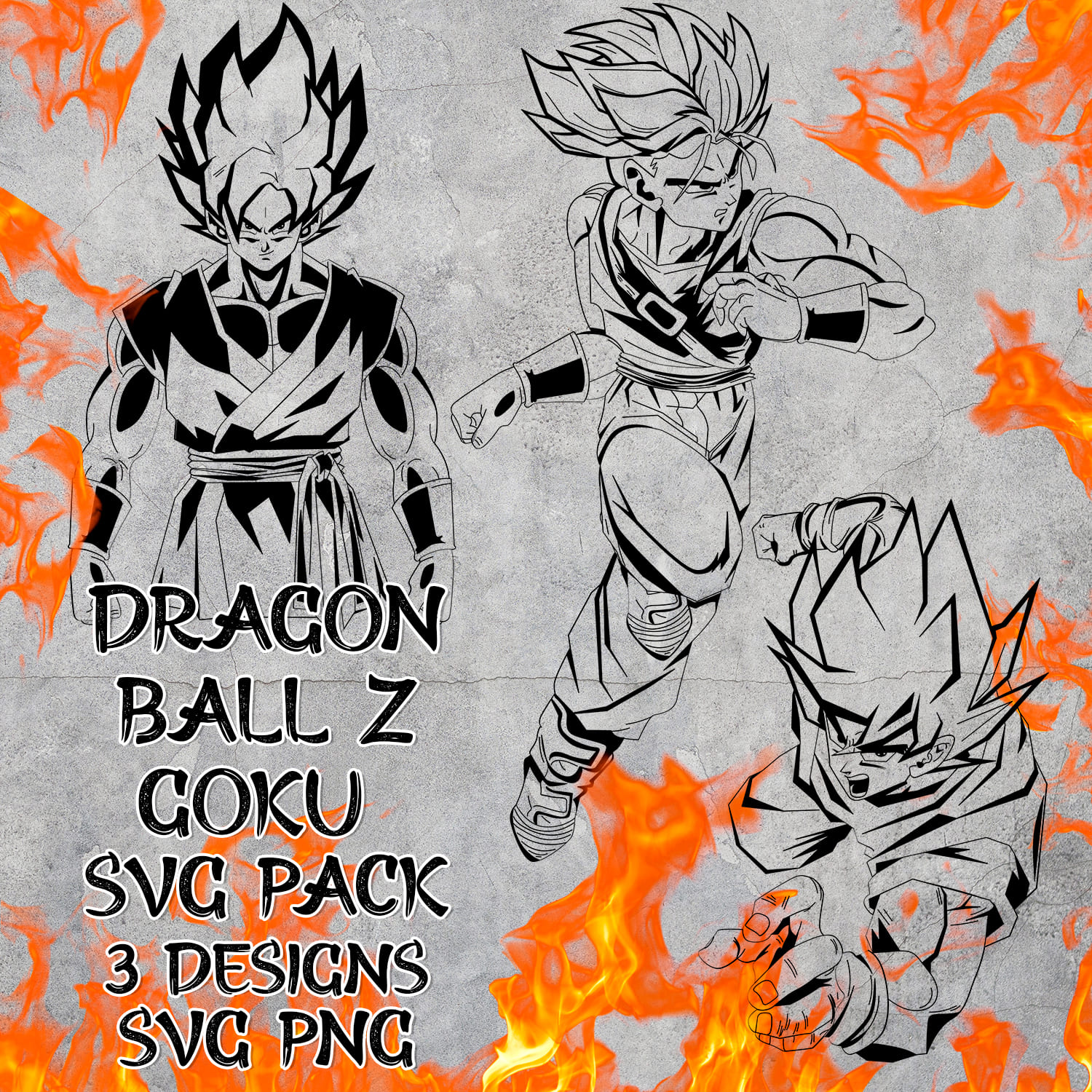 Anime Manga Characters Svg, Dragonball Z Svg, Goku Svg