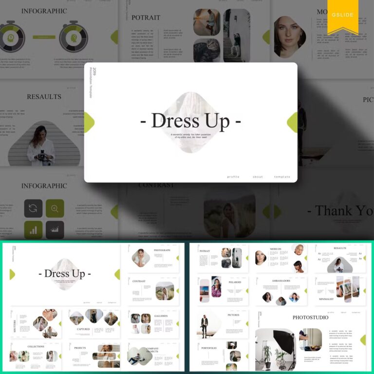 Dress Up Google Slides Template MasterBundles