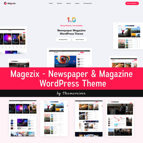 Examples of articles of Magezix - Newspaper & Magazine WordPress Theme.