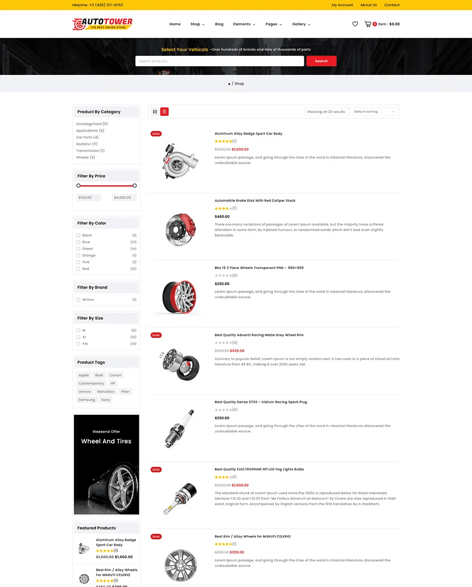 Product pages and more.