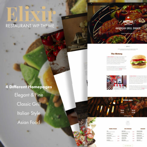 Elixir - Restaurant WordPress Theme responsive too – Will fit great on all devices.