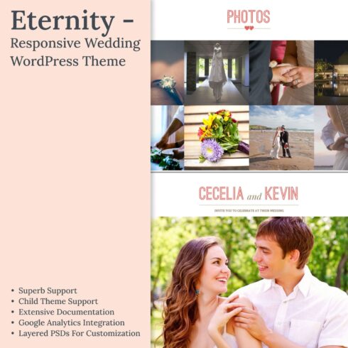 Eternity - Responsive Wedding WordPress Theme.