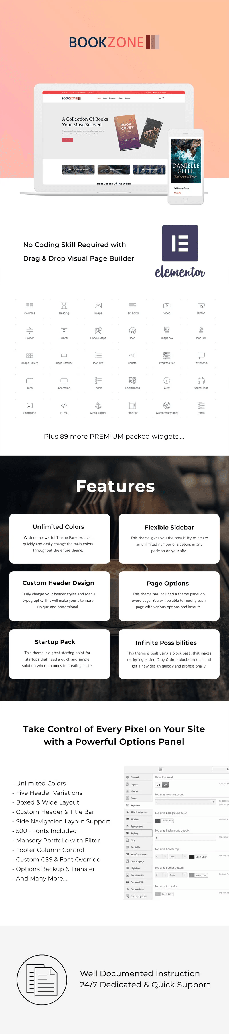 Ready-made template with plugins.