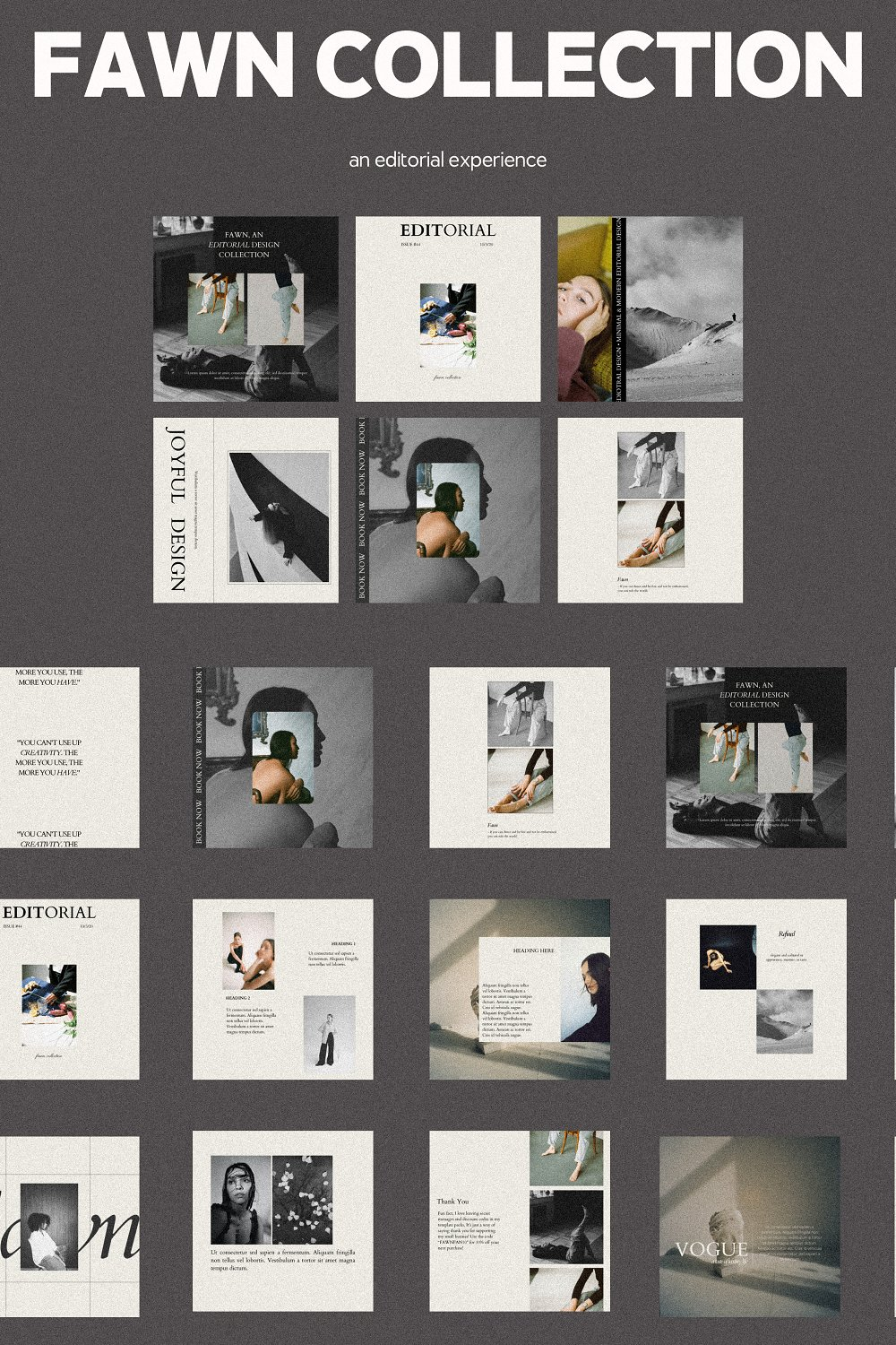 Illustrations fawn collection canva ig templates of pinterest.