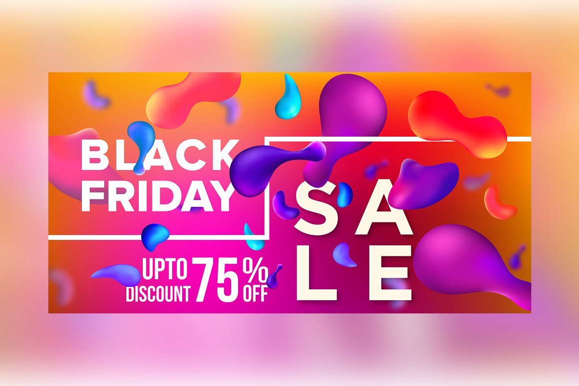 Colorful sale banner.