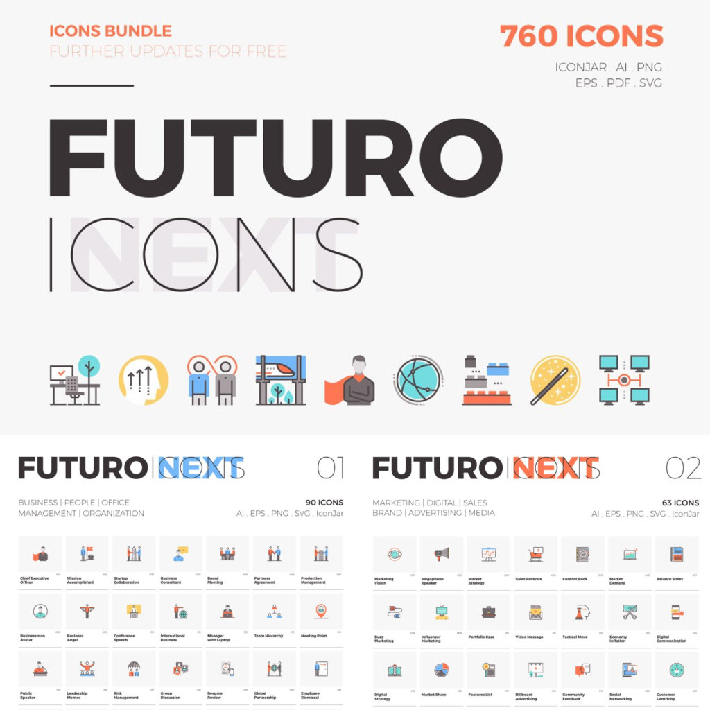 Futuro Next Icons Bundle - MasterBundles
