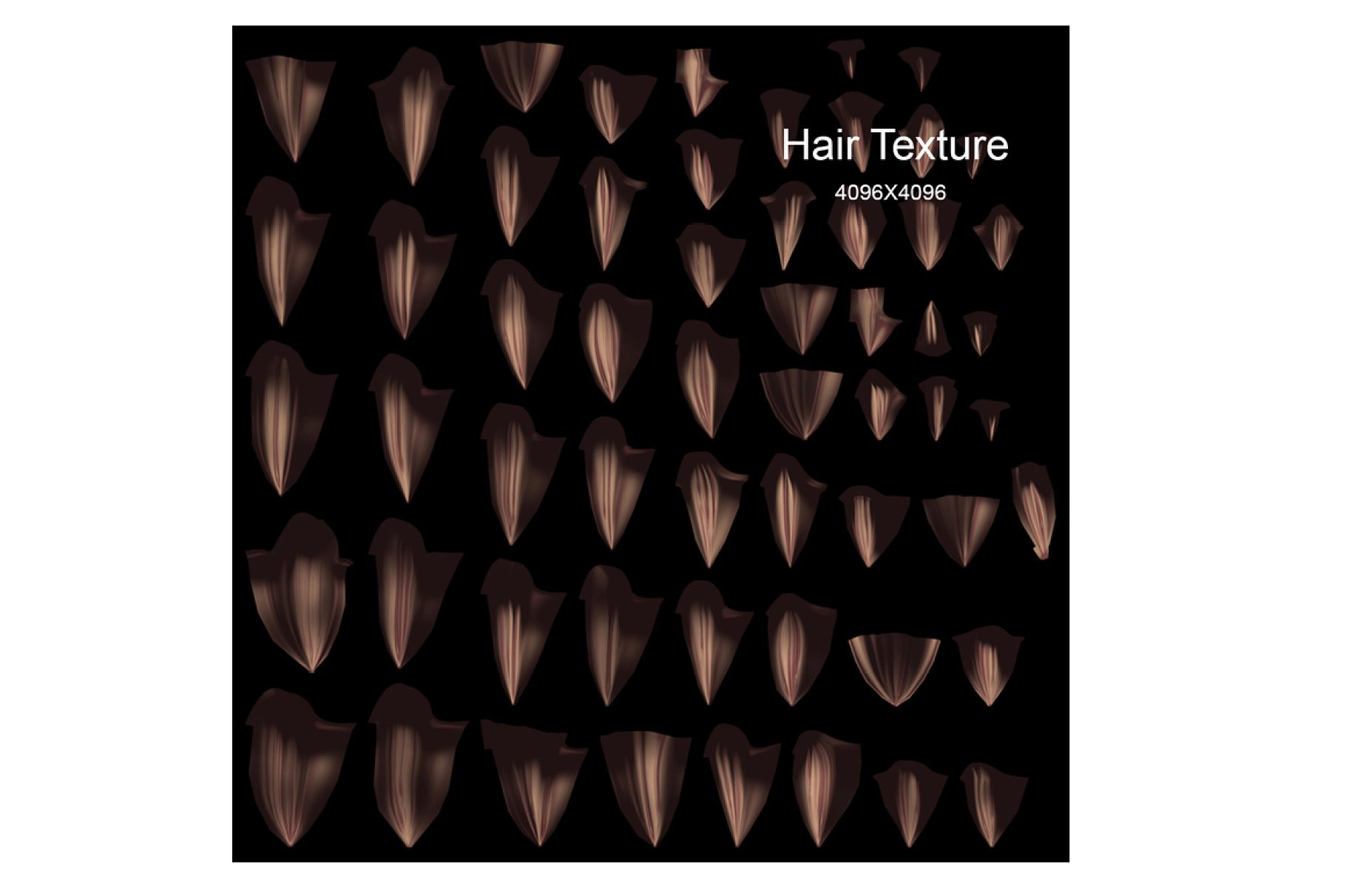 Hair diffuse images.