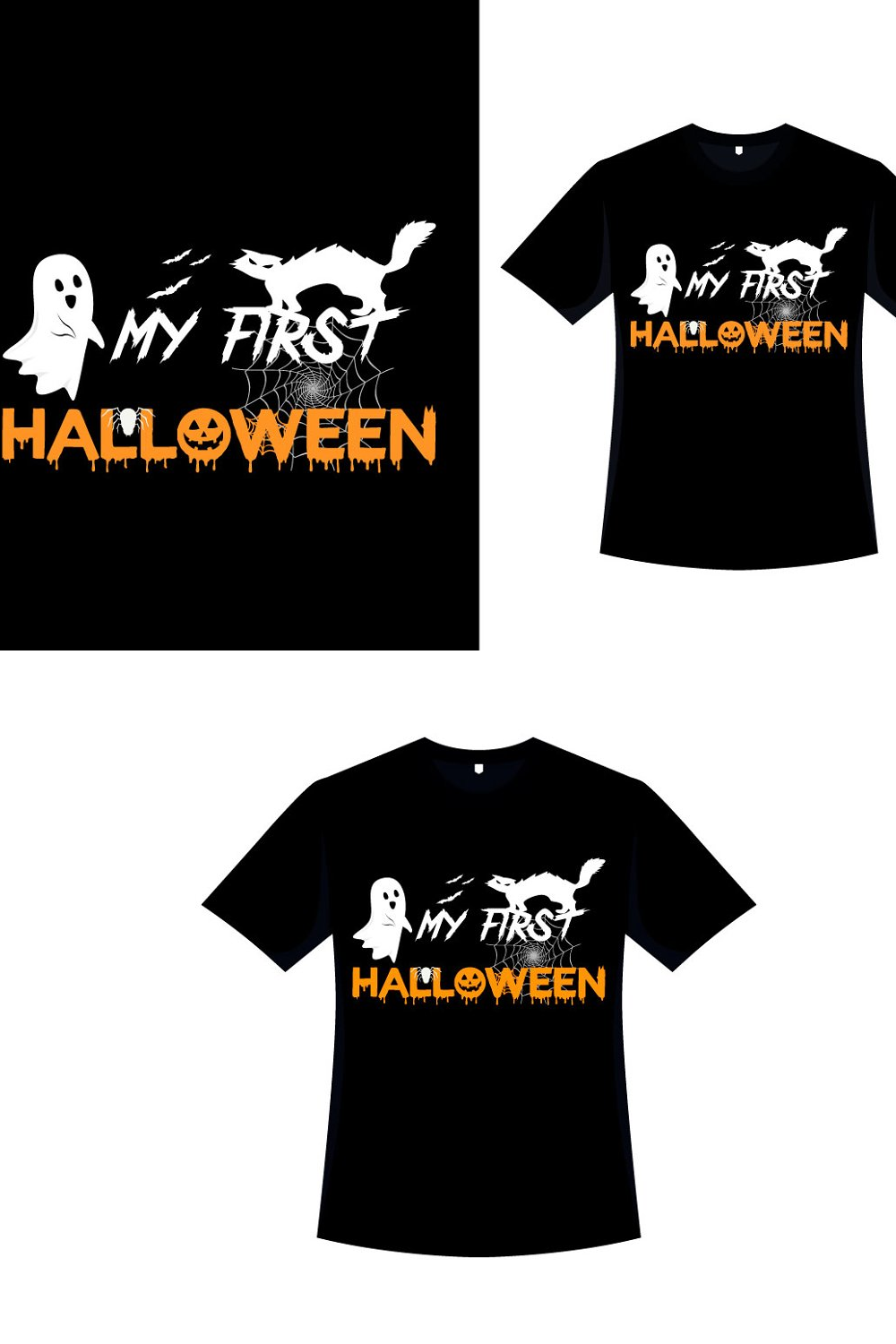 Illustrations halloween calligraphy t shirt design of pinterest.