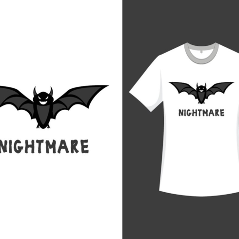 Images preview halloween nightmare bat t shirt art.
