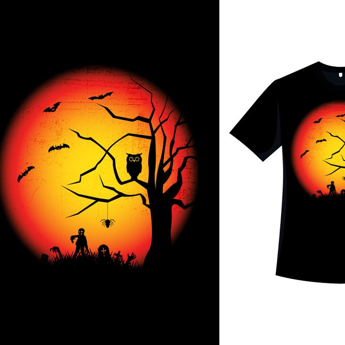 Images preview halloween scary vintage t shirt art.