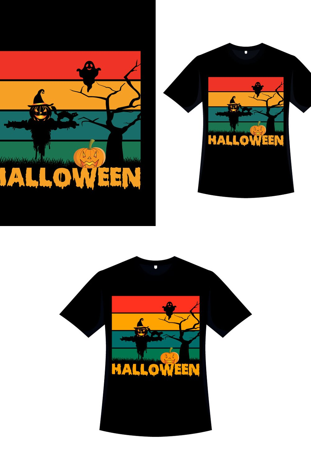 Illustrations halloween scary vintage t shirt art of pinterest.