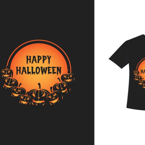 Images preview halloween stylish t shirt vector.