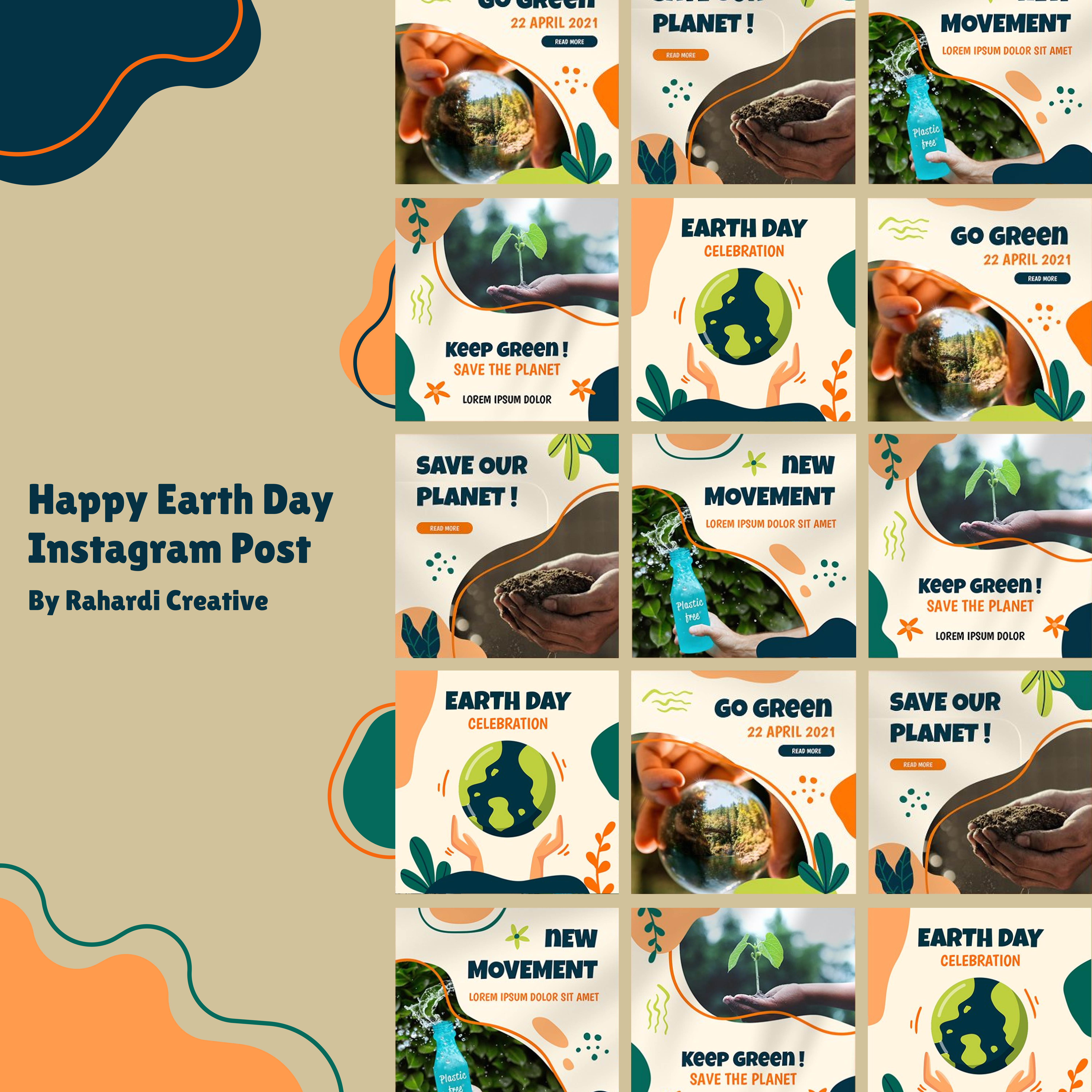 Images with happy earth day instagram post.